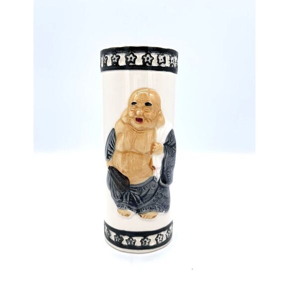 Vintage Orchids of Hawaii Buddha Ceramic Tiki Mug 6.5" Japan R-97 - Picture 1 of 4